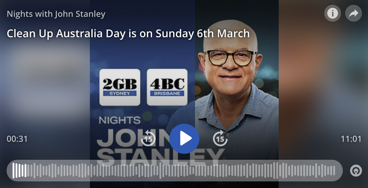 Clean Up Australia Day is on Sunday 6th March